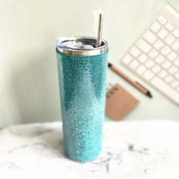 20 OZ 304 Stainless Steel Rhinestone Bottle